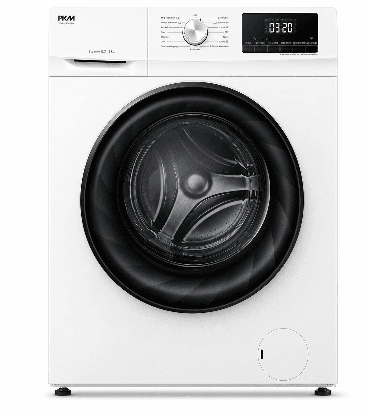 PKM Wa8-Es1415di Fully Automatic Washing Machine White Free-Standing