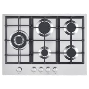 Wiggo Wh-G735gr(W) 70 Cm Built-in Gas Hob With Five Burners