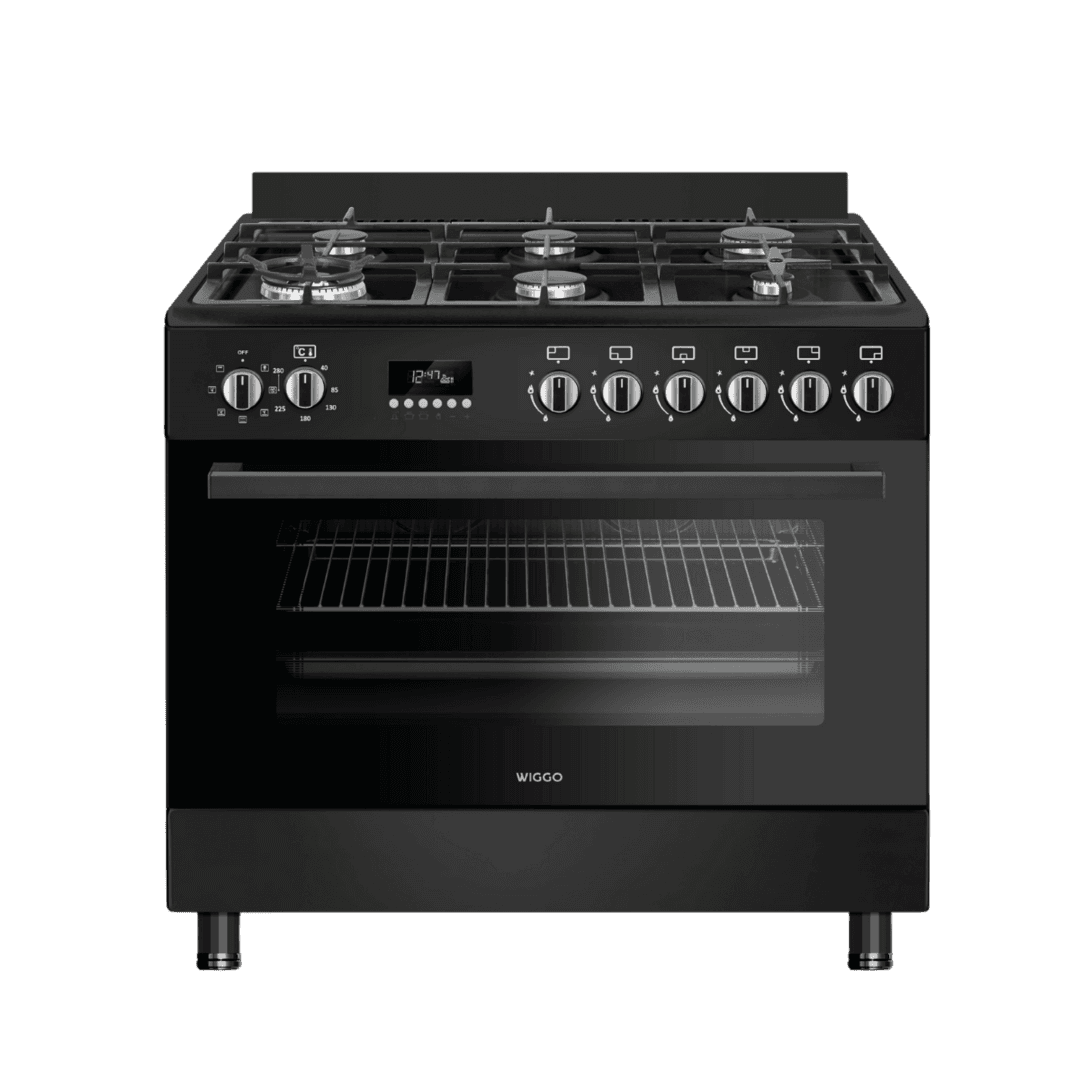 Wiggo Wo-E969r(Wx) Series 9 Is a 90 Cm Freestanding Gas Cooker Oven