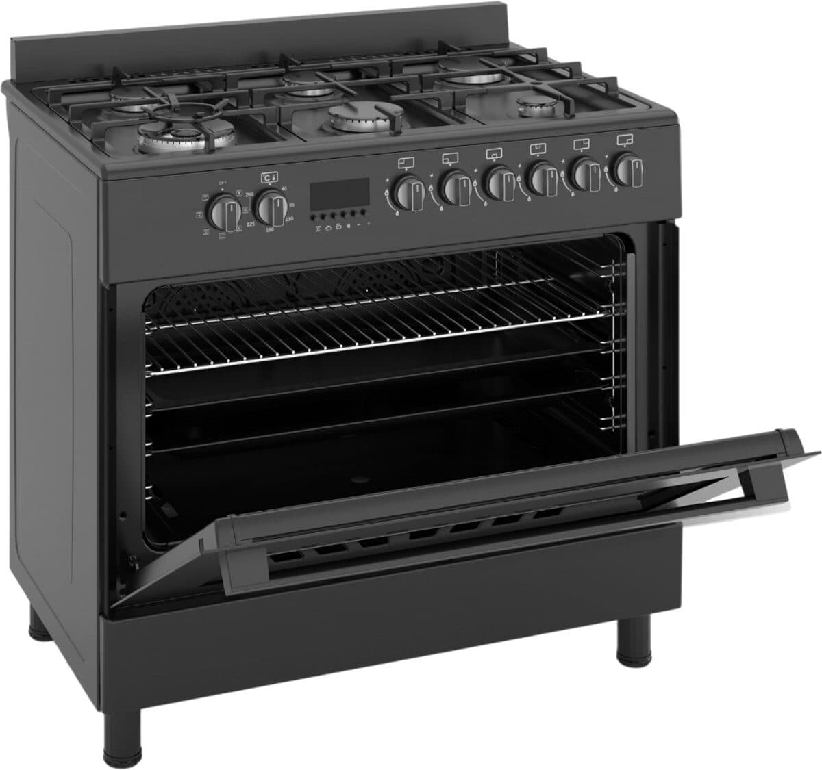 Wiggo Wo-E969r(Wx) Series 9 Is a 90 Cm Freestanding Gas Cooker Oven